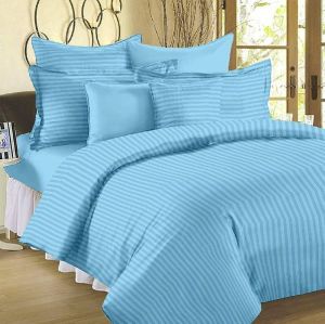 Rekhas Premium Satin Blue Bedsheets