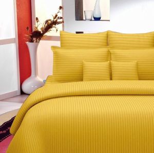 Rekhas Premium Satin Mango Yellow Bedsheets