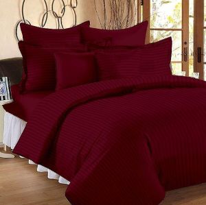 Rekhas Premium Satin Maroon Bedsheets