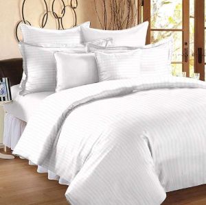 Rekhas Premium Satin White Bedsheets