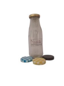 Round Glass Milk Bottle