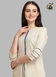 Ladies Muslin Kurti Pant Set