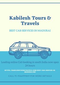 tamilnadu cab service