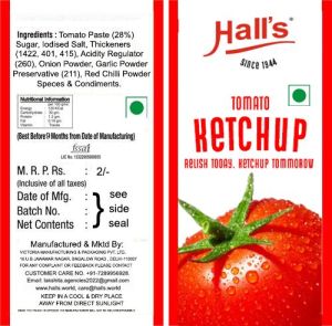 Tomato Ketchup Sachets