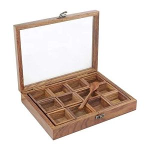 Wooden Spice Box