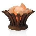 Wooden Basket Magic Salt Lamp