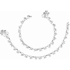 designer silver anklets