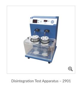 Microprocessor Disintegration Test Apparatus