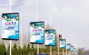 Smart pole display screen