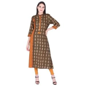 Rayon Designer Straight Kurtis