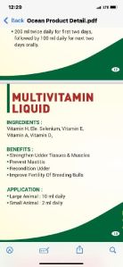 Multi vitamin liquid- 440 rs per ltr