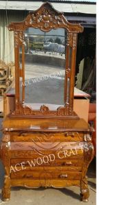 Handcarved Wooden Dressing Table