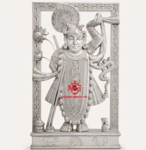 Silver Shreenathji Nathdwara Statue