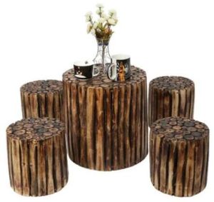 Wooden Round Coffee Table