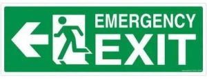 Fire Exit Sign Board