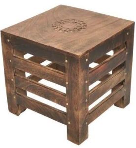 Wooden Square Stool