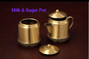 Brass Milk & Sugar Pot Set
