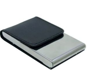 Black Leatherette Visiting Card Holder