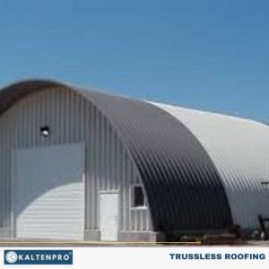 trussless building roofing