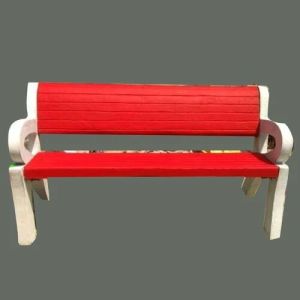 Red RCC Garden Bench