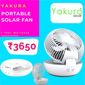 portable solar fan