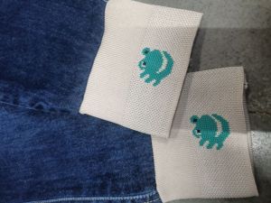 knitted jacquard cuffs for kids