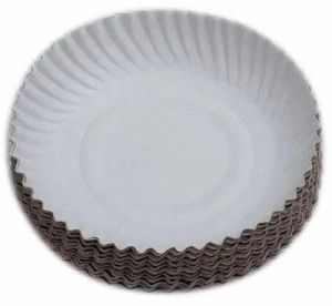 Plain Round 8 Inch Duplex Paper Plate