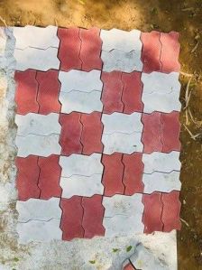 inter lock tile zebra Design 60m . Red and White color. contact 7710684829