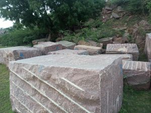 Pink Granite Blocks