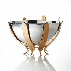 Metal Pedestal Bowl