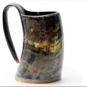 Simple horn drink mug