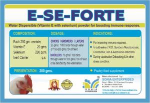 E-SE-FORTE poultry feed supplement