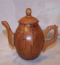 WOODEN TEA POTS