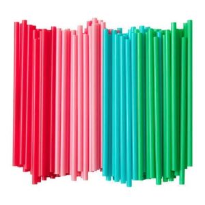 Multicolor Plastic Soda Drinking Straw
