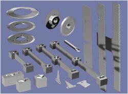 Pouch Packaging Machine Cutters, Perforation Blades