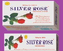 SIlver Rose Round Incense Agarbatti Stick