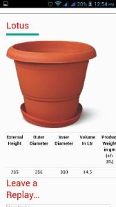 Unbreakable Plastic Planter Pots