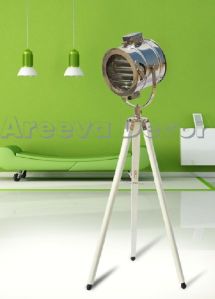 Unique Chrome Finish Spotlight With white Tripod