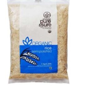 Organic Semi Polished Rice