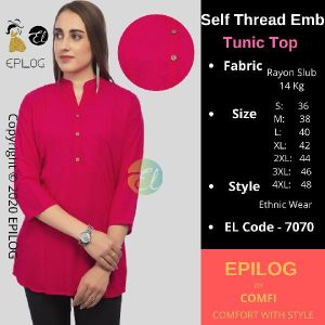 EPILOG Women Embroidered Tunic Top