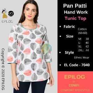 EPILOG Women Printed Straight Tunic Top