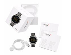 Men Round Fossil Smart Watch