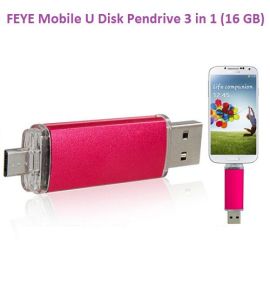 Mobile U Disk/ Pendrive 3 In 1 (16GB)