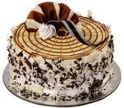 Round Choco Caramel Cake