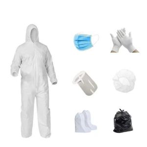 white PPE kit