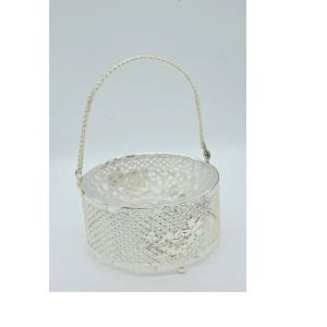 silver plated basket