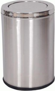 Silver Stainless Steel Dustbin