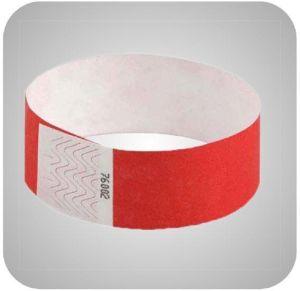 Tyvek Adhesive Paper RFID Wristband