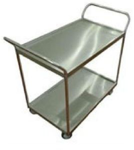 Stainless Steel Double Layer Trolley