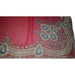 Pearl Work Saree